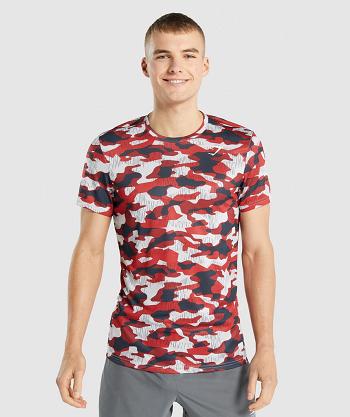 Gymshark Arrival Muške T Shirts Crvene | HR 2427BEX